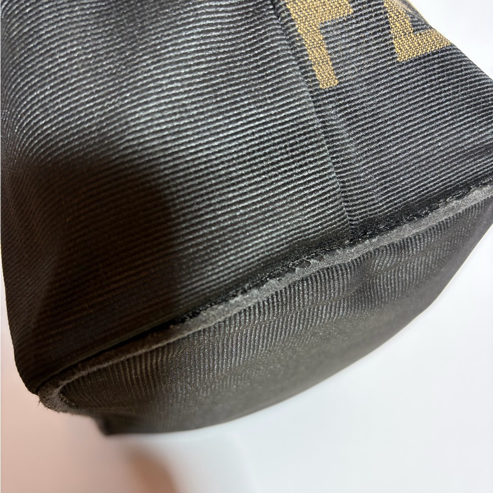 Fendi Black Tote with Brown Lettering - Picture 8 of 15